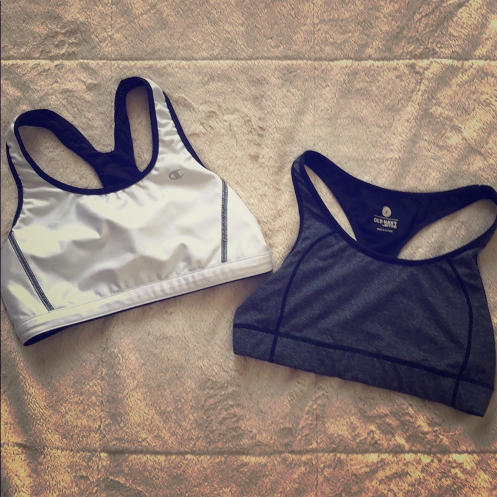 Bundle 2 sports bras, small